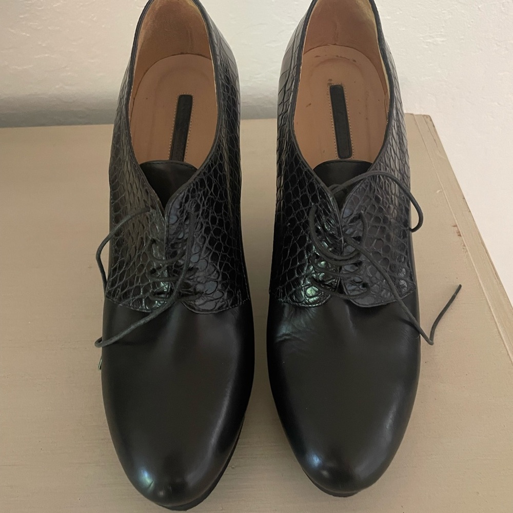Longchamp, Size 40 / 8.5US, black, Leather bootie